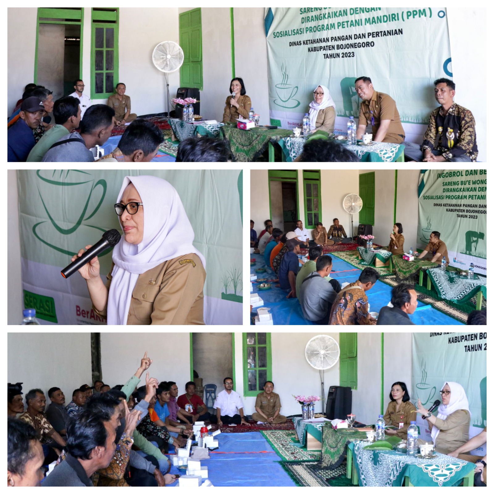 NGOPI ( NGOBROL DAN BERPIKIR ) SARENG BU'E WONG TANI DIRANGKAIKAN DENGAN SOSIALISASI  PPM