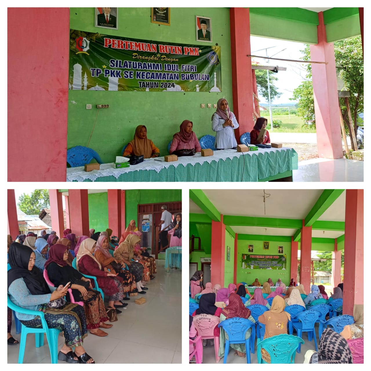 PERTEMUAN RUTIN PKK DIRANGKAI DENGAN SILATURAHMI IDUL FITRI TP-PKK SE-KECAMATAN BUBULAN TAHUN 2024