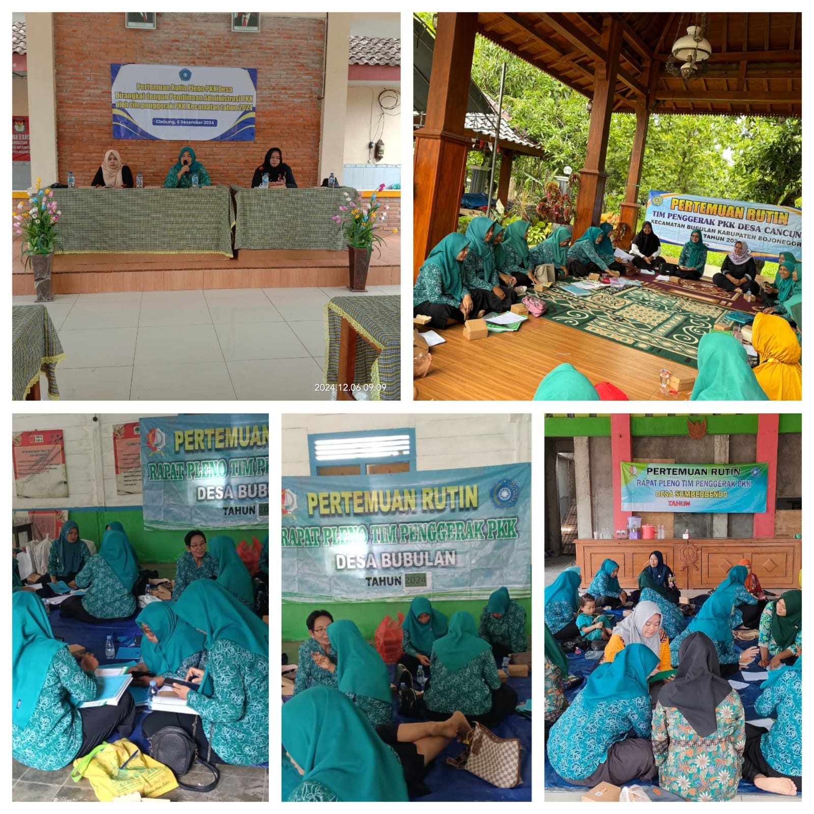 PERTEMUAN RUTIN PKK DIRANGKAI DENGAN PEMBINAAN ADMINISTRASI