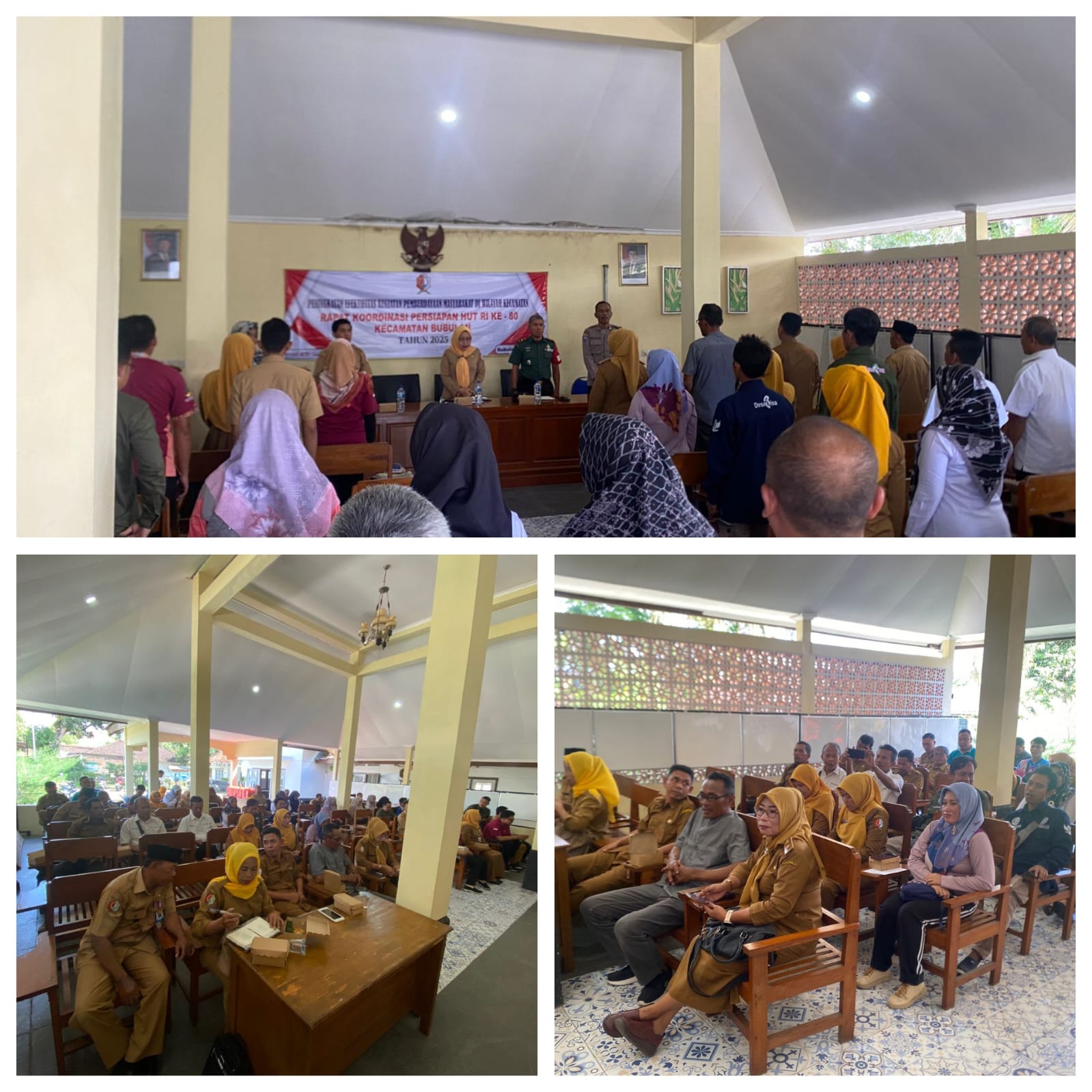 RAPAT KOORDINASI PERSIAPAN HUT RI KE 80 KECAMATAN BUBULAN