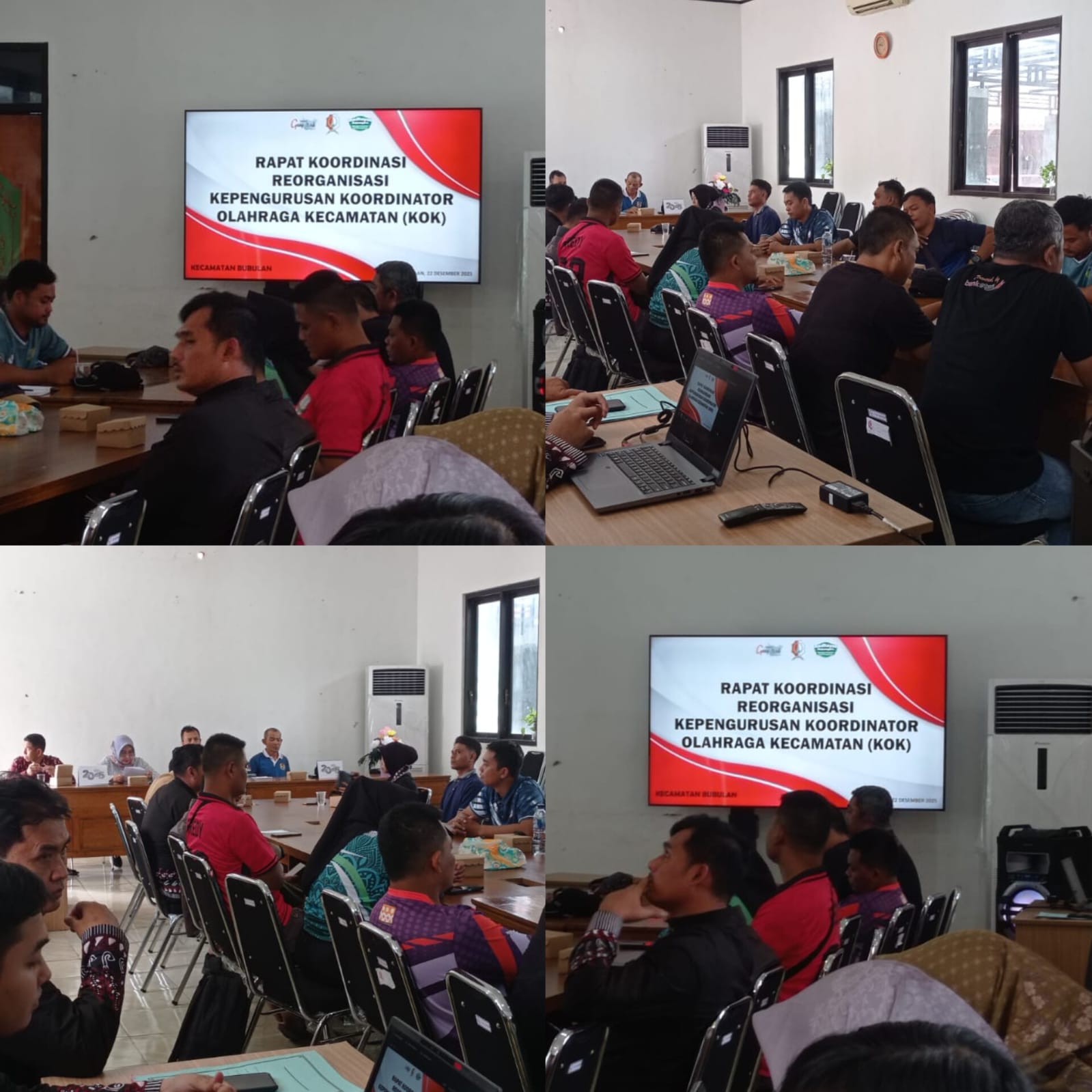 RAPAT KOORDINASI REORGANISASI KEPENGURUSAN KOORDINATOR OLAHRAGA KECAMATAN