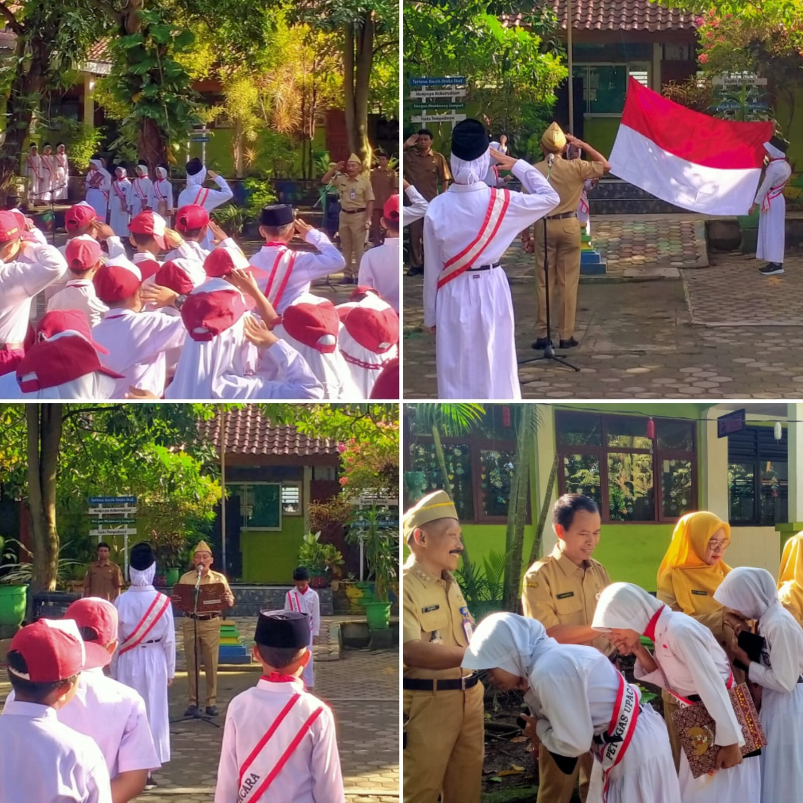 PELAKSANAAN KUNJUNGAN SEKOLAH PROGRAM BELA NEGARA DAN WAWASAN KEBANGSAAN KECAMATAN BUBULAN