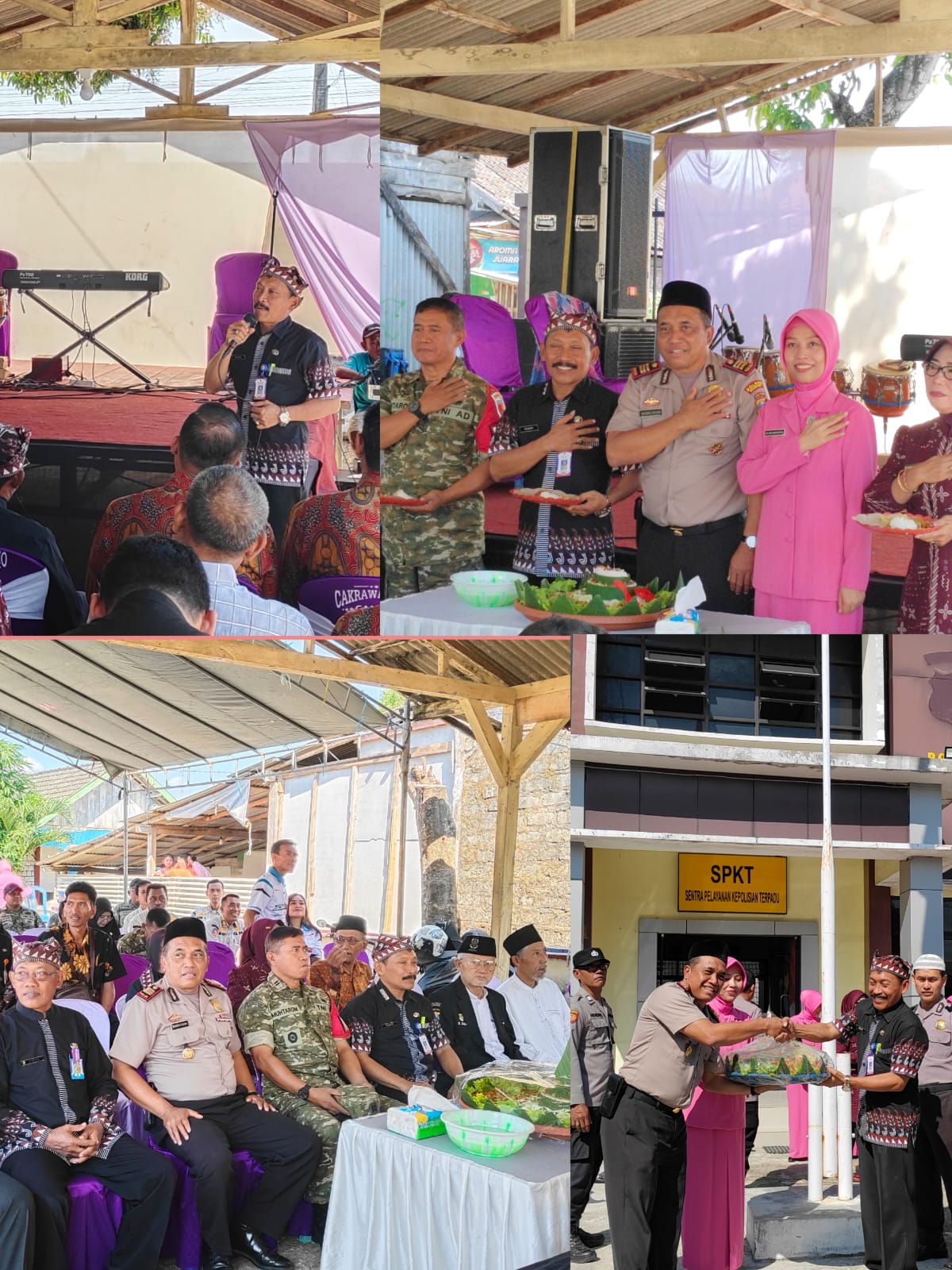 RAYAKAN HUT BHAYANGKARA KE-80 POLSEK BUBULAN GELAR TASYAKURAN TUMPENGAN BERSAMA FORKOPIMCAM BUBULAN