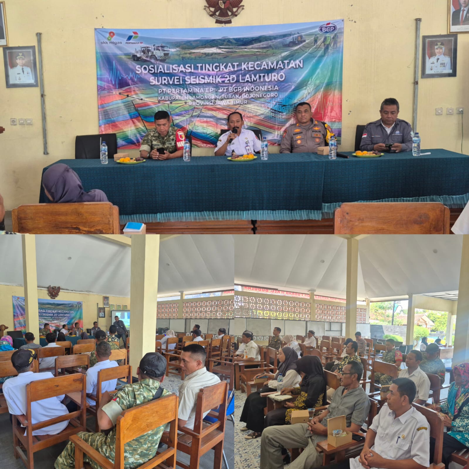 SOSIALISASI TINGKAT KECAMATAN SURVEI SEISMIK 2D LAMTURO