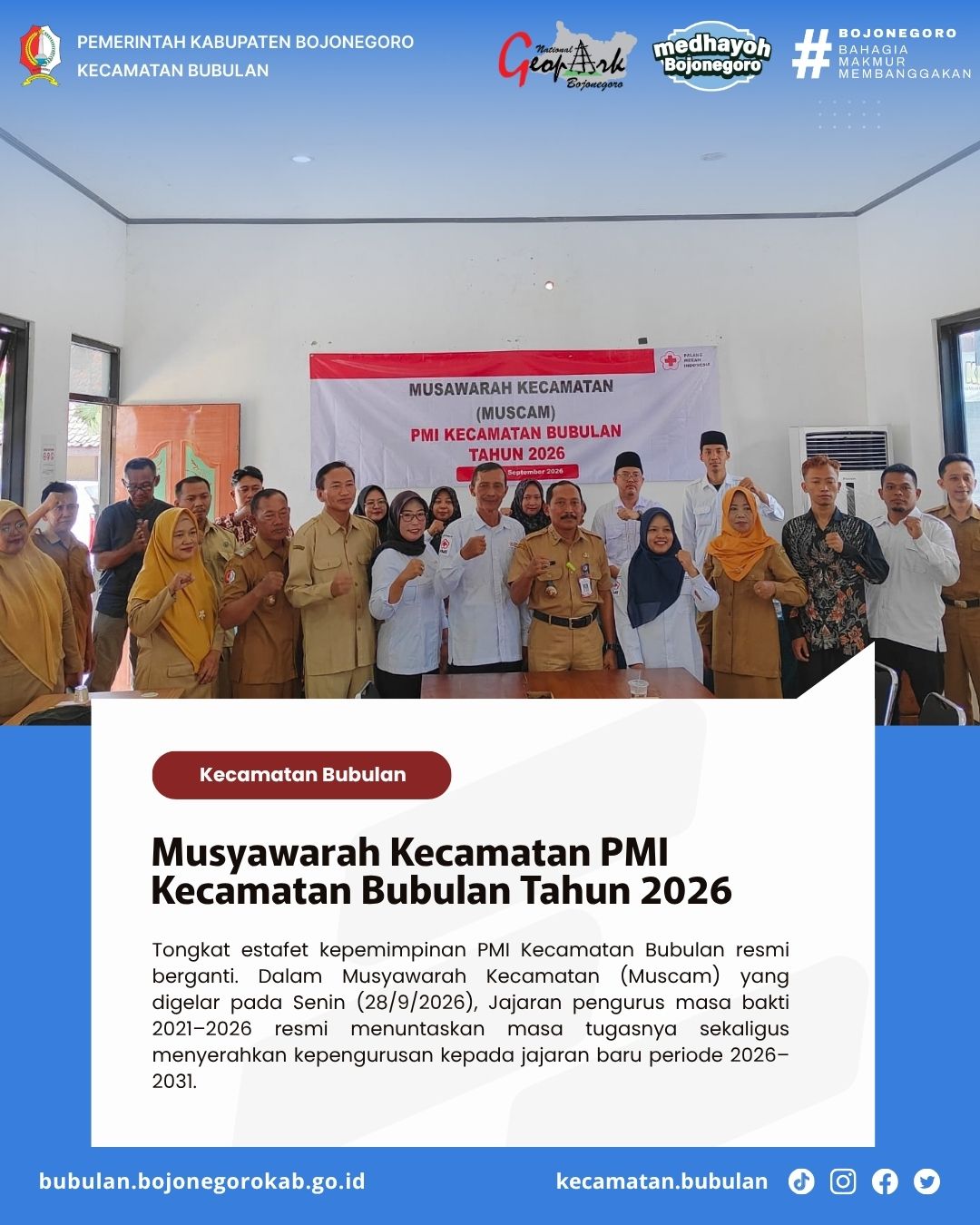 Regenerasi Pengurus, PMI Kecamatan Bubulan Gelar Muscam 2026